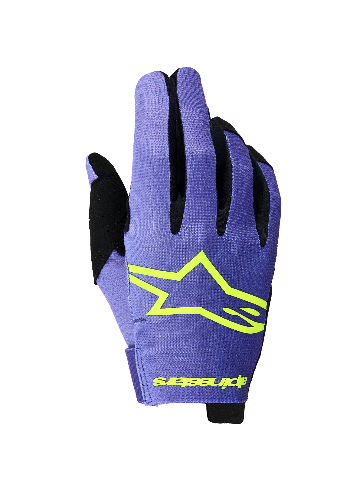 RADAR GLOVES - PURPLE/YELLOW FLUO Alpinestars motocross kit
