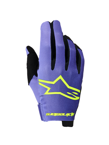 RADAR GLOVES - PURPLE/YELLOW FLUO Alpinestars motocross kit