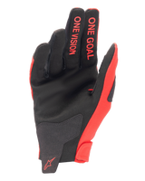 RADAR GLOVES - MARS RED/SILVERK