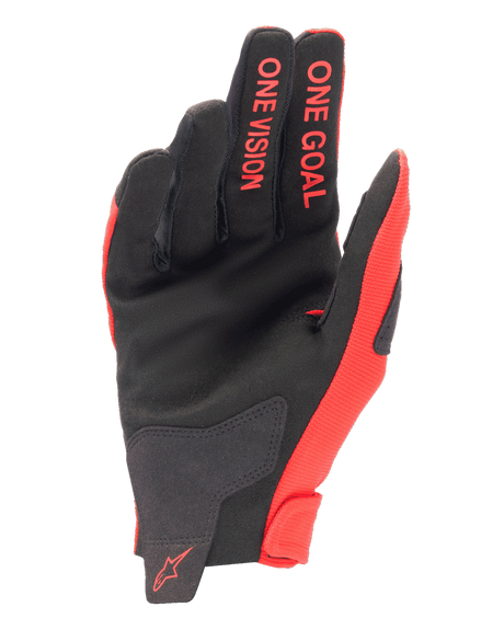 RADAR GLOVES - MARS RED/SILVERK