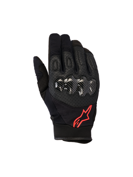 MEGAWATT GLOVES - Black/Red FLUO Alpinestars motocross kit