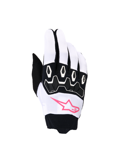 STELLA FULL BORE V2 GLOVES - WHITE/PINK FLUO/BLACK Alpinestars motocross kit