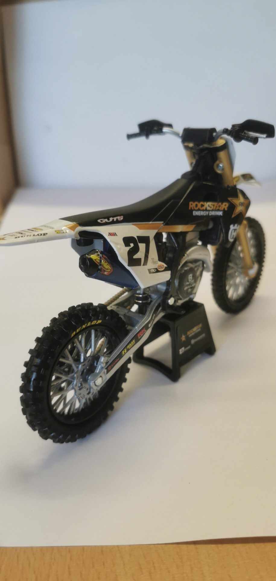 New Ray Toys 1:12 Malcolm Stewart Rockstar Energy Husqvarna FC 450 Toy Model