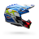 Bell 2025 Moto-10 Spherical PC Gloss ECE (Blue/White)