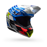 Bell 2025 Moto-10 Spherical PC Gloss ECE (Blue/White)