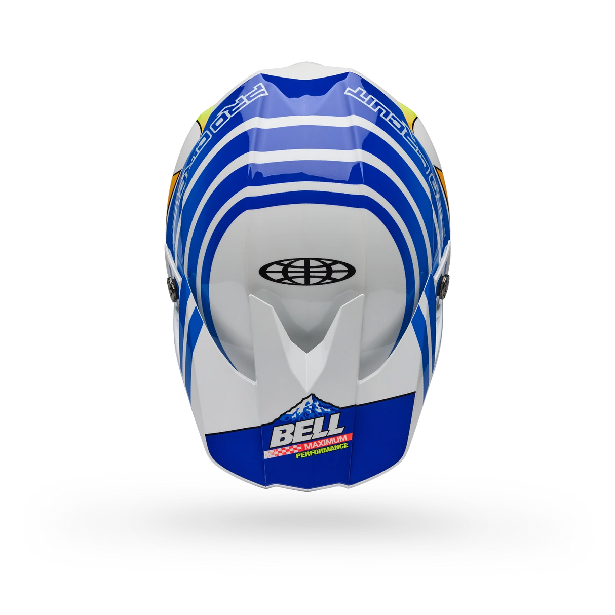 Bell 2025 Moto-10 Spherical PC Gloss ECE (Blue/White)