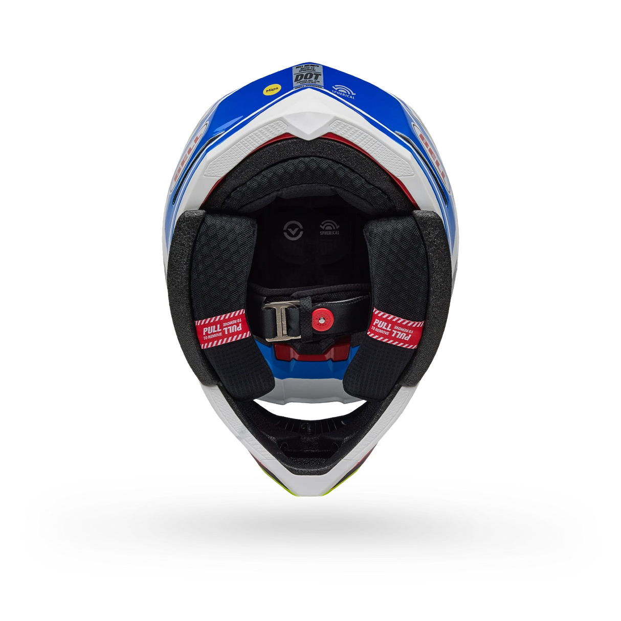 Bell 2025 Moto-10 Spherical PC Gloss ECE (Blue/White)
