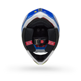 Bell 2025 Moto-10 Spherical PC Gloss ECE (Blue/White)
