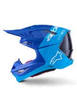 HELMET SM10 FLOOD MET BLUE/MED BLUE/BLACK CARBON