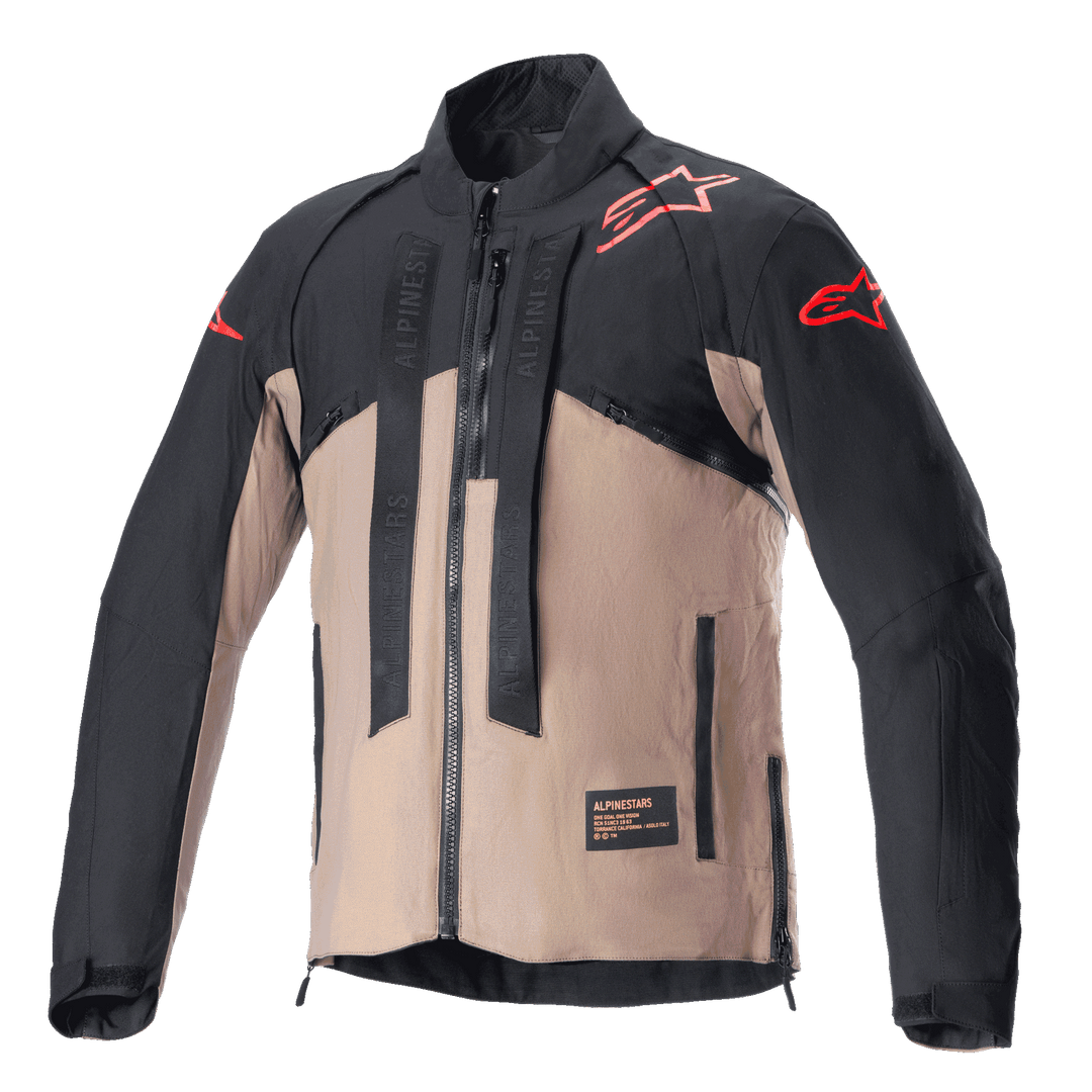 TECHDURA JACKET - BLACK/FALCON Brown Alpinestars motocross kit