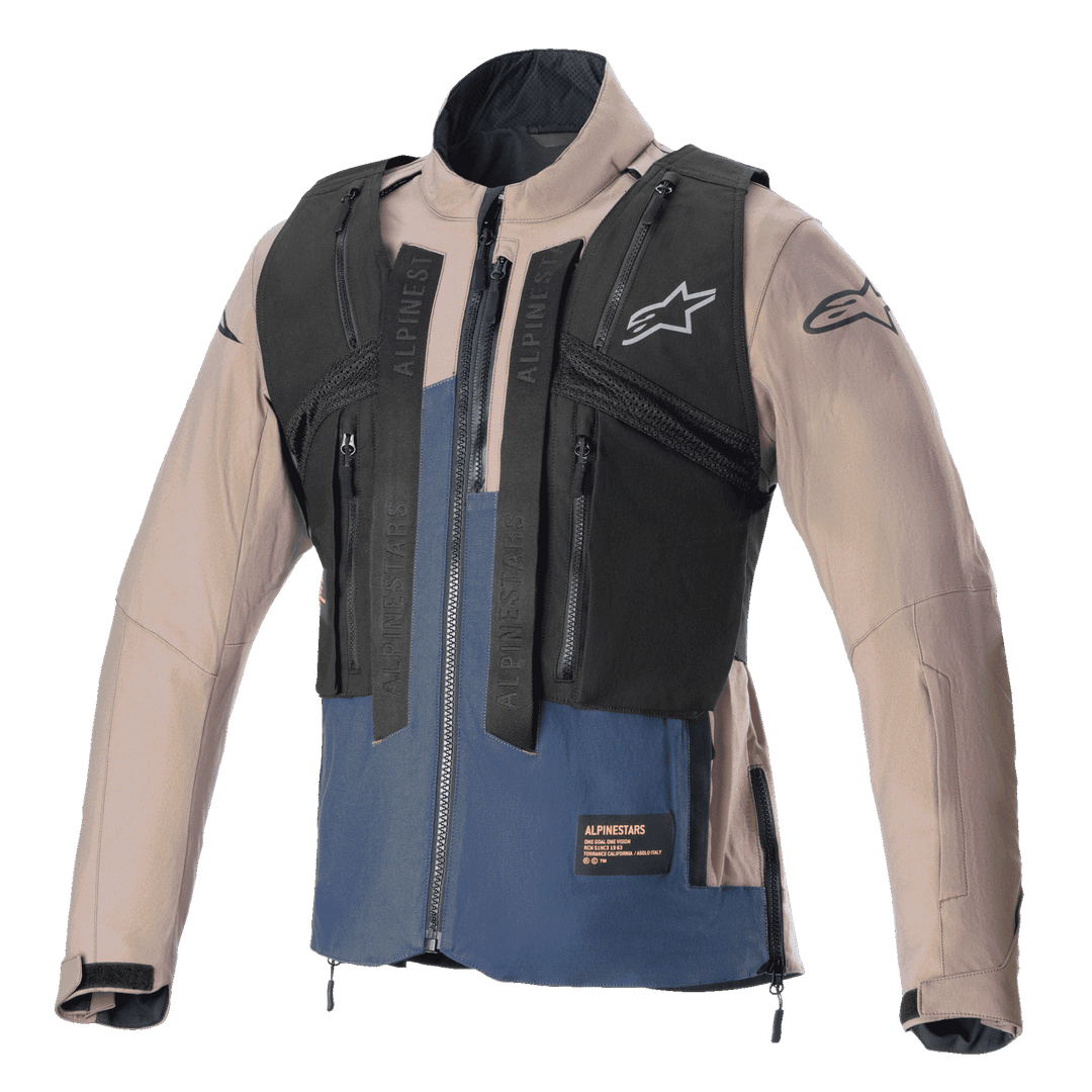 TECHDURA JACKET - FALCON/BROWN NIGHT/NAVY Alpinestars motocross kit