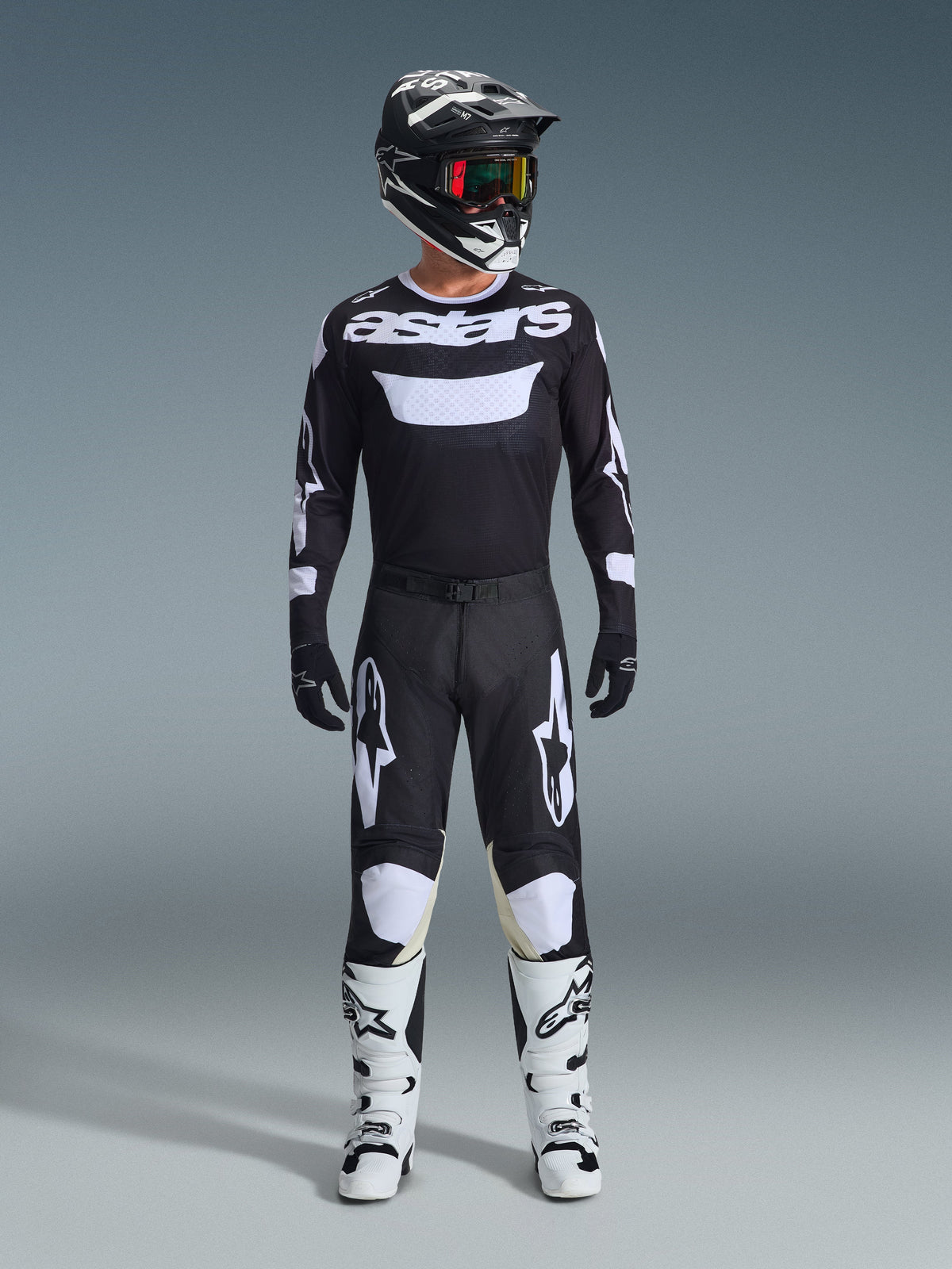 RACER AIR RIWAY PANTS - BLACK/WHITE