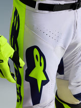 RACER AIR RIWAY PANTS - LIGHT GRAY/YELLOW FLUO/BLUE