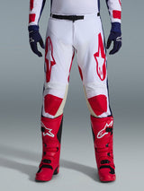 RACER RIWAY PANTS - WHITE/BLUE/RED