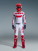 RACER RIWAY PANTS - WHITE/BLUE/RED