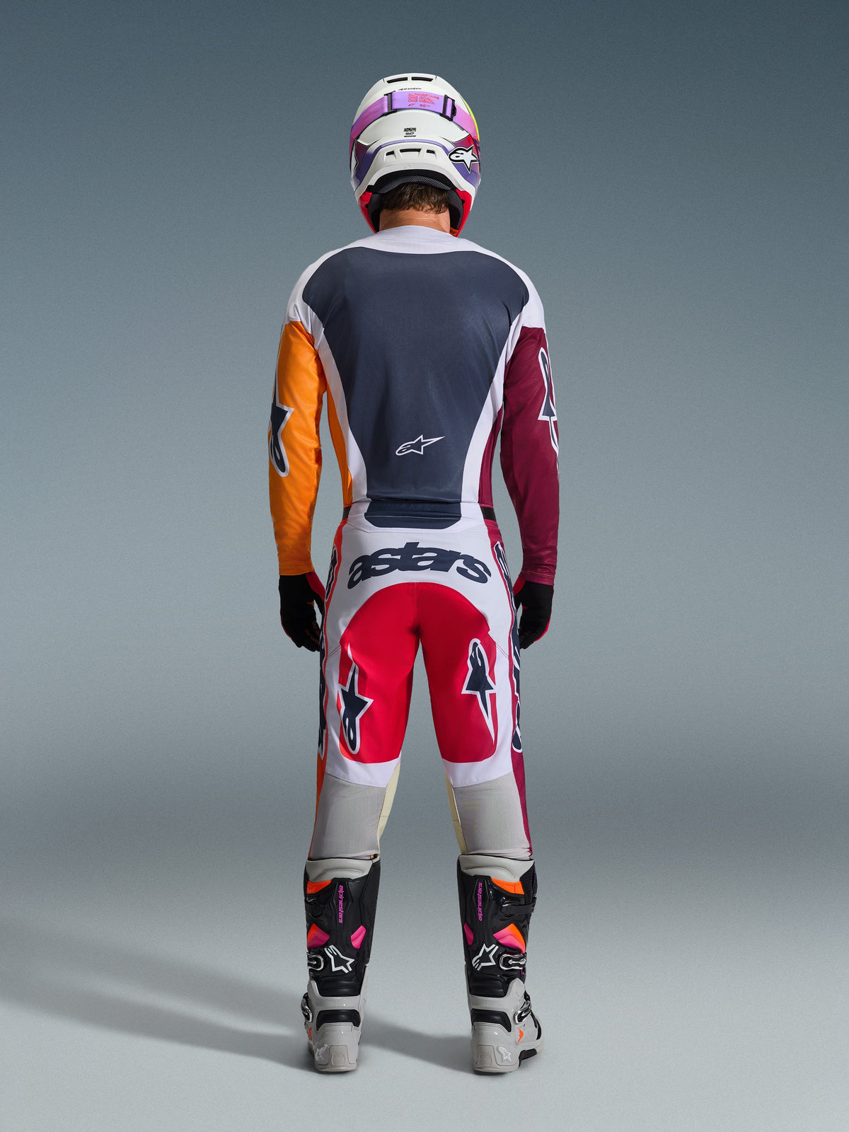 RACER PORTL PANTS - RED LIGHT/GRAY/DARK GRAY