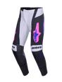 TECHSTAR KNIF PANTS - BLACK/LIGHT GRAY/PURPLE Alpinestars motocross kit