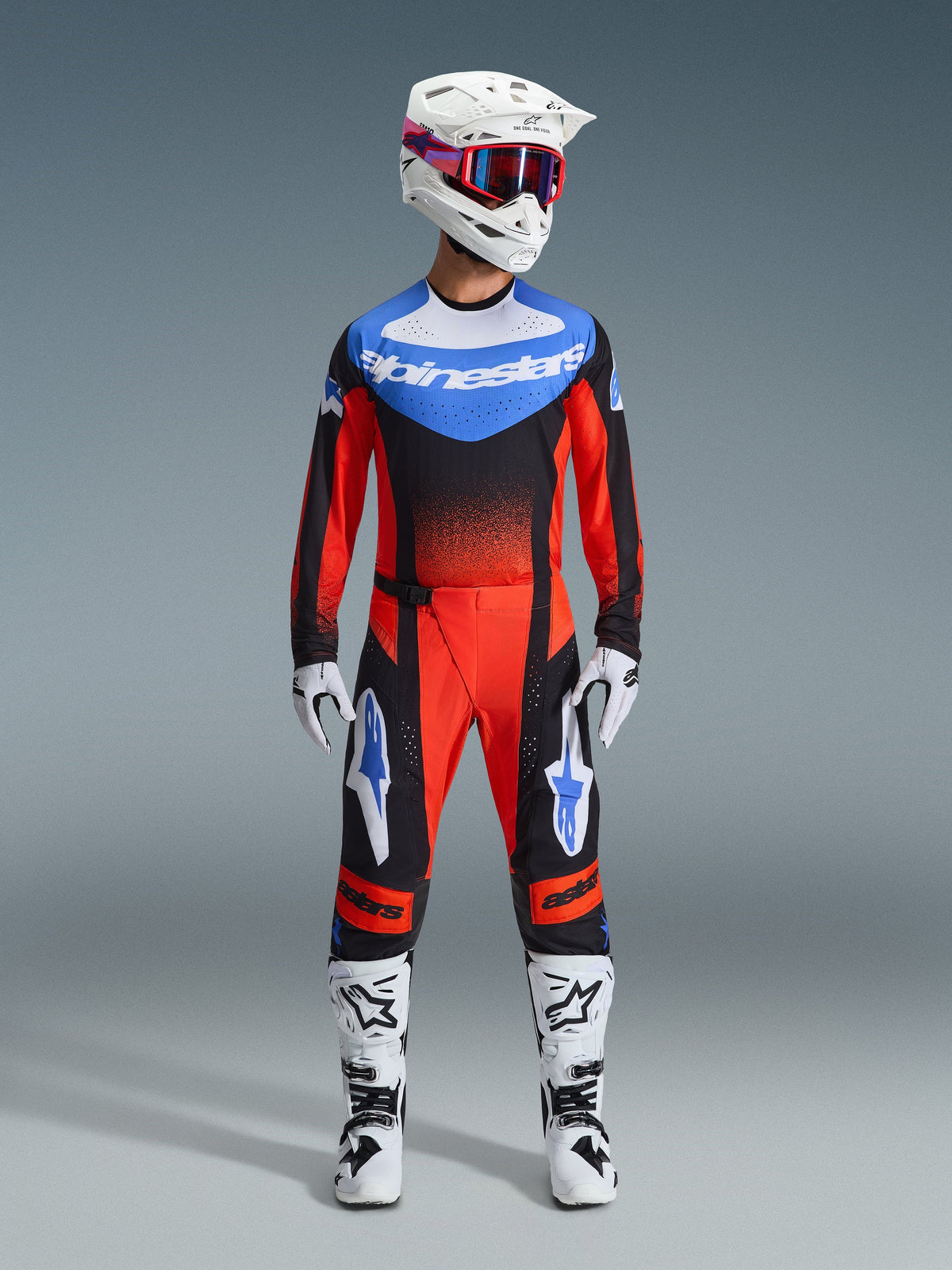 TECHSTAR KNIF PANTS - ORANGE/BLACK/UCLA BLUE
