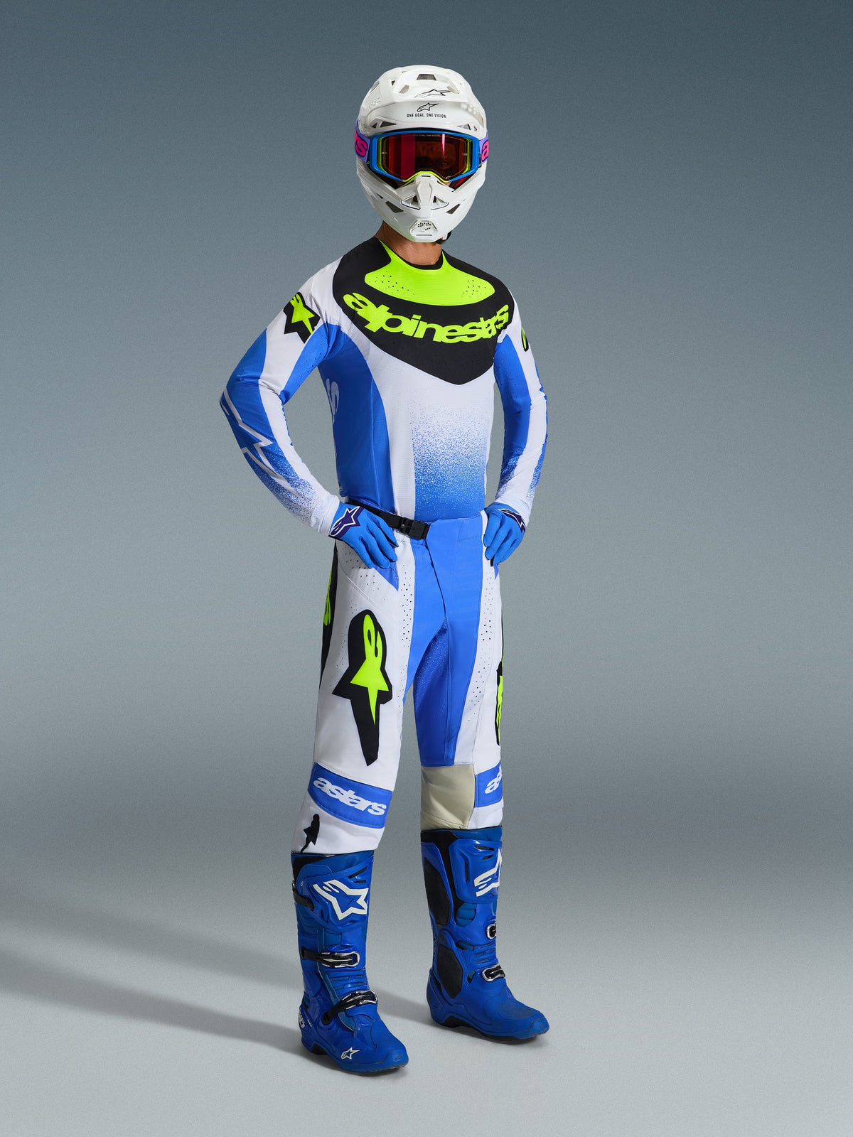 TECHSTAR KNIF PANTS - UCLA BLUE/BLACK/YELLOW FLUO