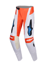 TECHSTAR KNIF PANTS - LIGHT GRAY/ORANGE FLUO/BLACK Alpinestars motocross kit