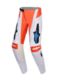 TECHSTAR KNIF PANTS - LIGHT GRAY/ORANGE FLUO/BLACK Alpinestars motocross kit