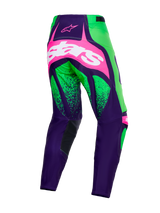TECHSTAR NOMUR PANTS - DEEP PURPLE/GREEN/PINK FLUO