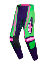 TECHSTAR NOMUR PANTS - DEEP PURPLE/GREEN/PINK FLUO Alpinestars motocross kit