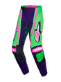 TECHSTAR NOMUR PANTS - DEEP PURPLE/GREEN/PINK FLUO Alpinestars motocross kit