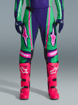 TECHSTAR NOMUR PANTS - DEEP PURPLE/GREEN/PINK FLUO