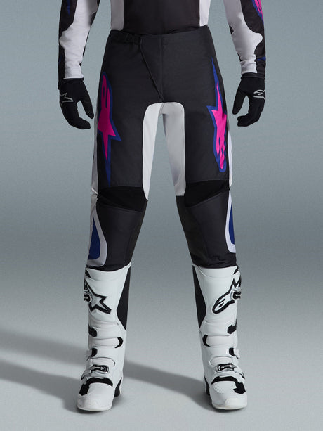 FLUID GRID PANTS - BLACK/LIGHT GRAY/PURPLE