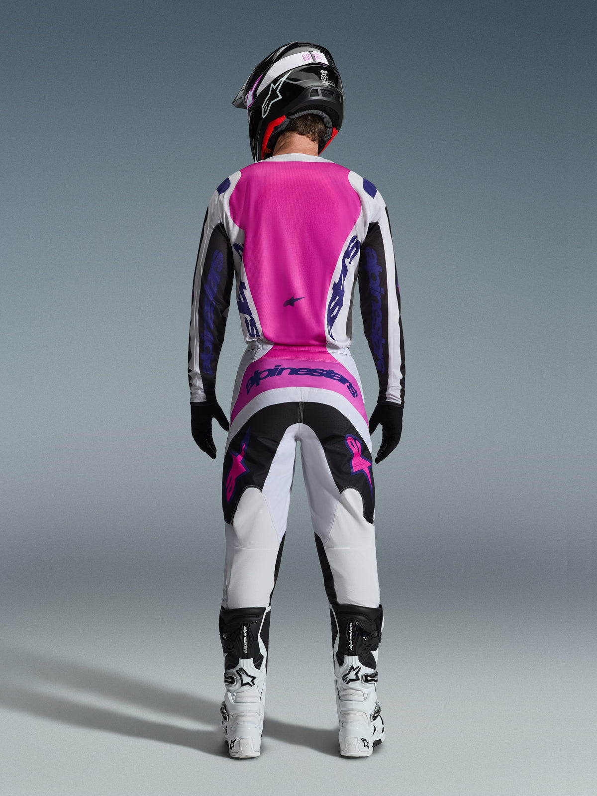 FLUID GRID PANTS - BLACK/LIGHT GRAY/PURPLE