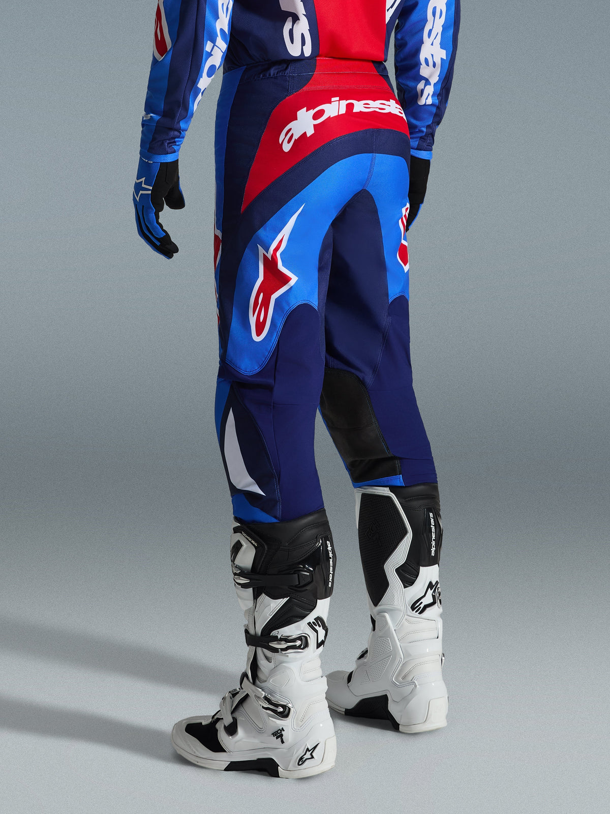 FLUID GRID PANTS - BLUE/RED