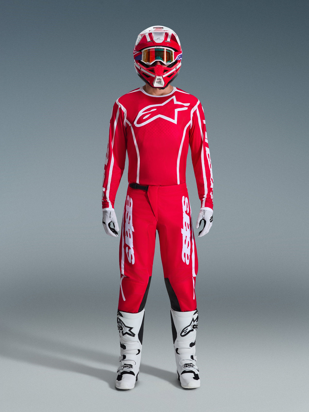 FLUID APEX PANTS - RED/WHITE