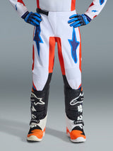 YOUTH FLUID GRID PANTS - ORANGE/UCLA BLUE