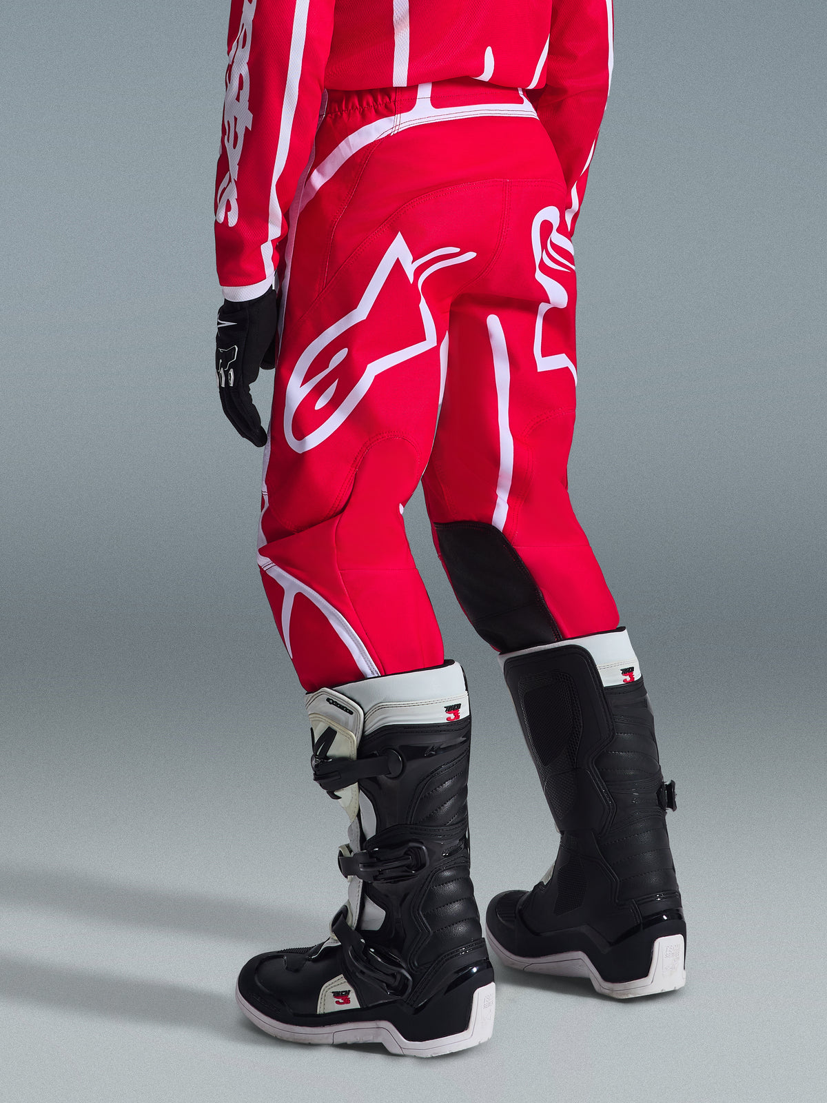 YOUTH FLUID APEX PANTS - RED/WHITE
