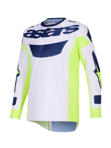 RACER AIR RIWAY JERSEY - LIGHT GRAY/YELLOW FLUO/BLUE Alpinestars motocross kit