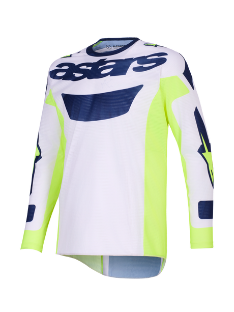 RACER AIR RIWAY JERSEY - LIGHT GRAY/YELLOW FLUO/BLUE Alpinestars motocross kit