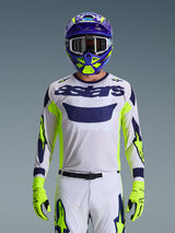 RACER AIR RIWAY JERSEY - LIGHT GRAY/YELLOW FLUO/BLUE