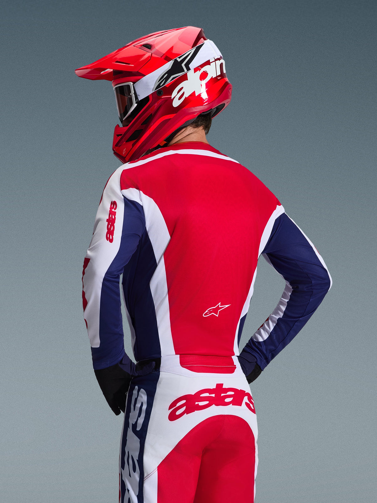 RACER RIWAY JERSEY - WHITE/BLUE/RED