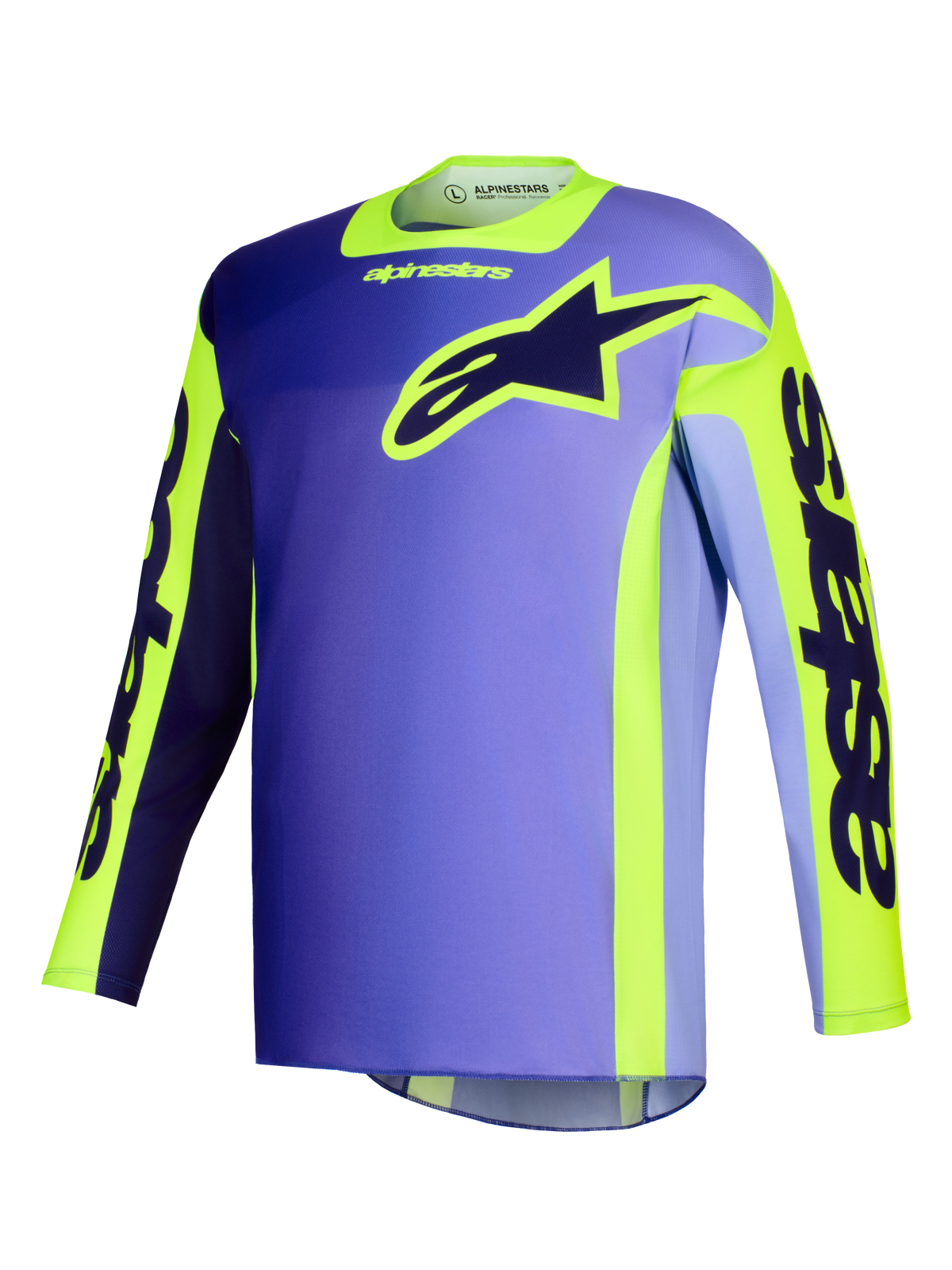 RACER PORTL JERSEY - PURPLE/YELLOW FLUO Alpinestars motocross kit