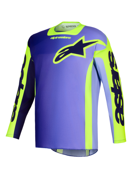 RACER PORTL JERSEY - PURPLE/YELLOW FLUO Alpinestars motocross kit