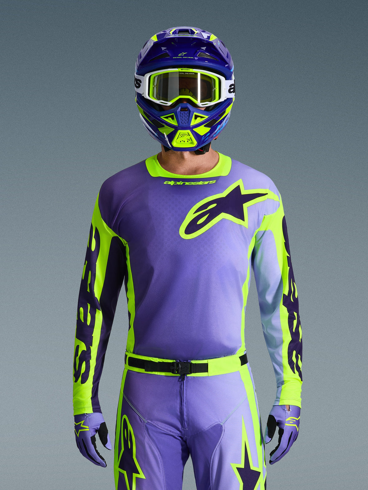 RACER PORTL JERSEY - PURPLE/YELLOW FLUO