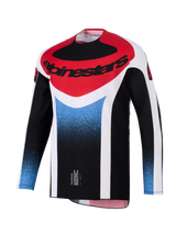 TECHSTAR KNIF JERSEY - BLACK/WHITE/RED Alpinestars motocross kit