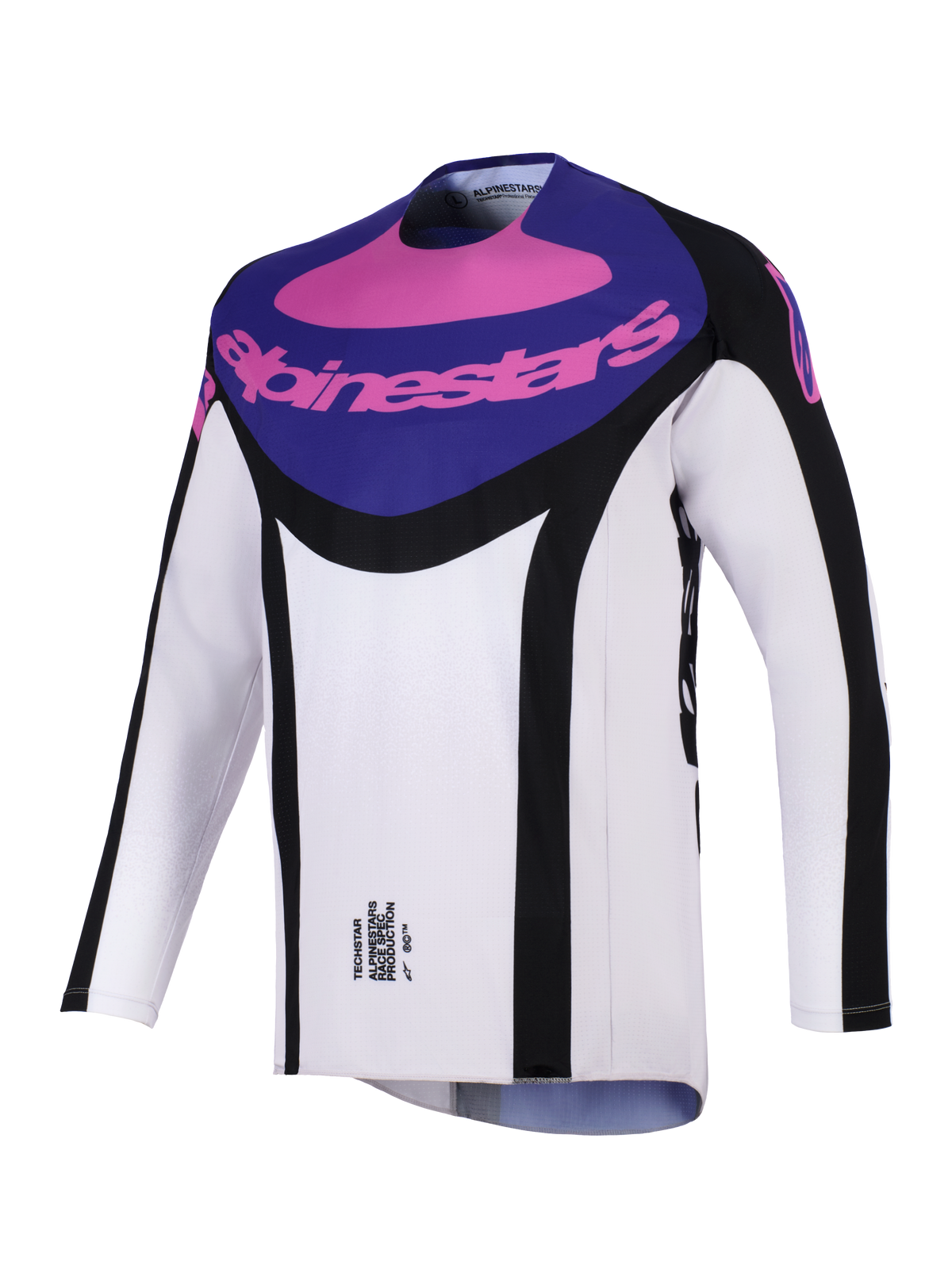 TECHSTAR KNIF JERSEY - BLACK/LIGHT GRAY/PURPLE Alpinestars motocross kit