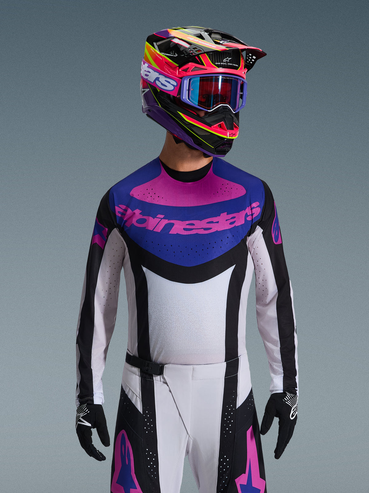 TECHSTAR KNIF JERSEY - BLACK/LIGHT GRAY/PURPLE