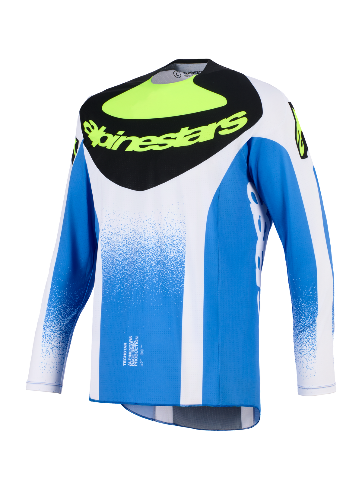 TECHSTAR KNIF JERSEY - UCLA BLUE/BLACK/YELLOW FLUO Alpinestars motocross kit