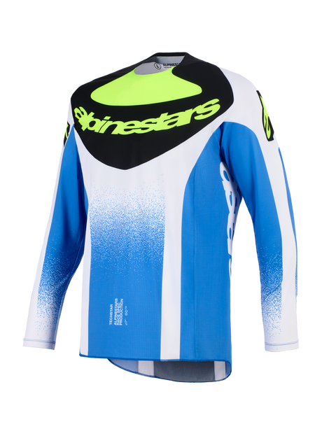 TECHSTAR KNIF JERSEY - UCLA BLUE/BLACK/YELLOW FLUO Alpinestars motocross kit