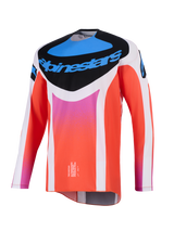 TECHSTAR KNIF JERSEY - LIGHT GRAY/ORANGE FLUO/BLACK Alpinestars motocross kit