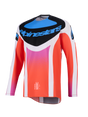 TECHSTAR KNIF JERSEY - LIGHT GRAY/ORANGE FLUO/BLACK Alpinestars motocross kit