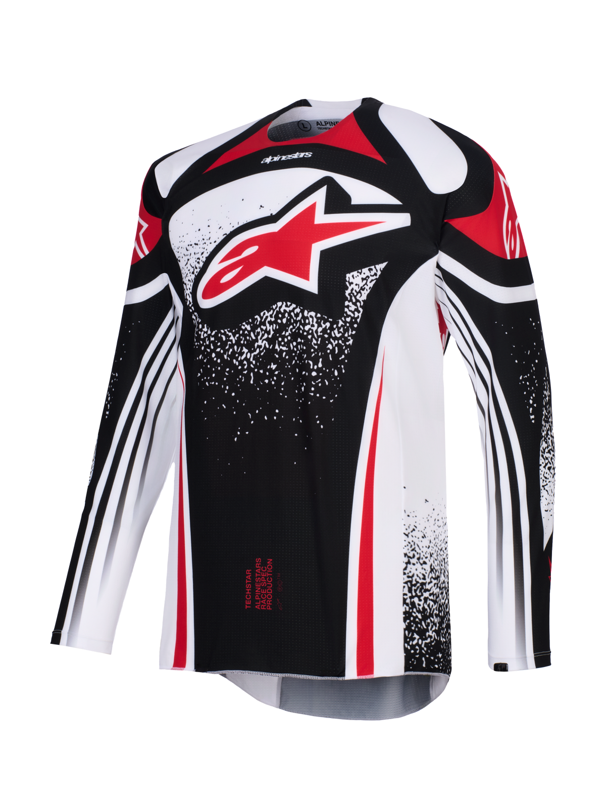 TECHSTAR NOMUR JERSEY - BLACK/WHITE/RED Alpinestars motocross kit
